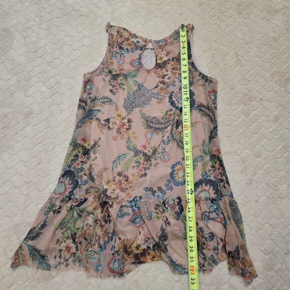 Urban Romantics Pink Floral Ruffle Dress, Size Medium - Picture 4 of 5